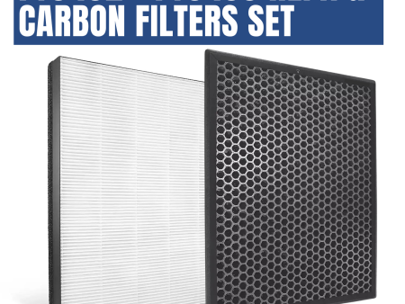 Philips Active Carbon Filter FY3432 + Philips NanoProtect HEPA Filter FY3433 for Air Purifier AC3256 AC3257 AC3259 For Discount