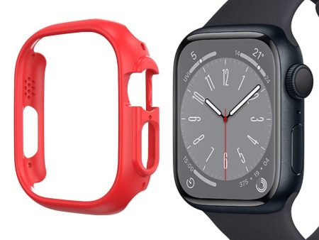 Apple Watch 9 8 7 (45mm) Hård Plast Cover - Rød For Discount