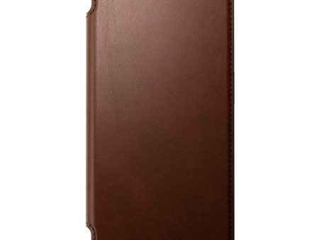 Nomad iPhone 15 Pro Modern Leather Folio Cover - MagSafe Kompatibel - Brun Sale