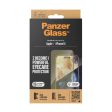 iPhone 15 PanzerGlass Ultra Wide Fit Skærmbeskyttelse m. EasyAligner - Anti-Reflective - Anti-Blue Light - Diamond Strength - Gennemsigtig   Sort Kant Sale