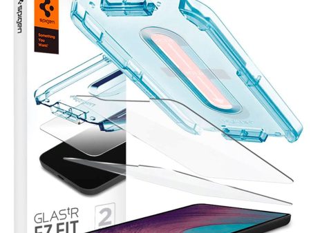 iPhone 12 Pro Max Spigen EZ Fit Glas.tR Skærmbeskyttelse - 2 stk. - Case Friendly - Gennemsigtig Online