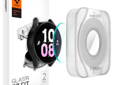 Samsung Galaxy Watch 5 Pro (45mm) Spigen EZ Fit GLAS.tR Skærmbeskyttelse - 2-stk. - Gennemsigtig Online Hot Sale