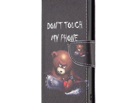 Xiaomi 12T   12T Pro Læder Cover m. Pung & Print -  Don t Touch My Phone  Bjørn For Discount