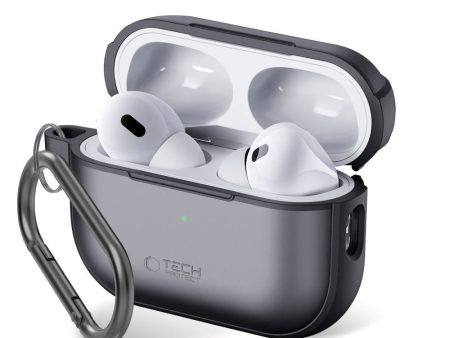 Tech-Protect MagMat Apple AirPods Pro (1. & 2. Gen) Cover m. Karabinhage - Mat Sort Online