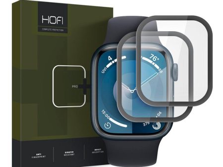 HOFI Apple Watch 9 8 7 (45mm) Hybrid Pro+ Beskyttelsesglas - 2 stk. - Sort Kant Online