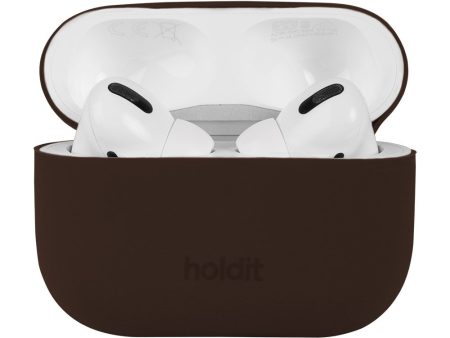 Holdit Silikone Cover Til AirPods Pro - Chocolate Hot on Sale