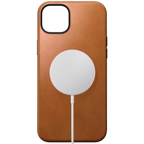 Nomad iPhone 15 Plus Modern Leather Cover - MagSafe Kompatibel - Tan For Sale