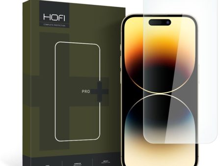 iPhone 15 Hofi Glass Pro+ Hærdet Glas Skærmbeskyttelse - Case Friendly - Gennemsigtig Online Sale