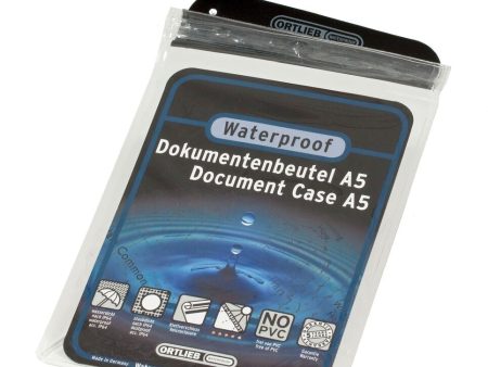 ORTLIEB Document-Bag A5 Vandtæt Dokumentpose (15x22cm) - Sort Online Sale