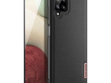 Samsung Galaxy M12   A12 Dux Ducis FINO Series Nylon Bagside Cover - Sort For Sale