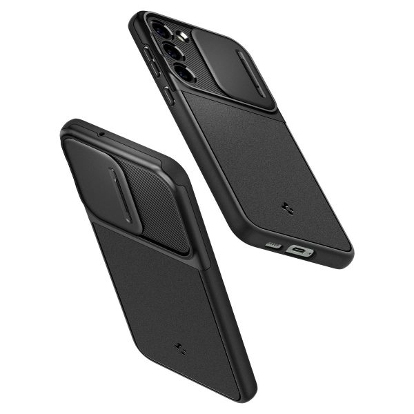 Samsung Galaxy S23 Spigen Optik Armor Cover - Sort Cheap