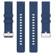 Universal Silikone Smartwatch Rem (20mm) m. Metal Spænde - Blå For Cheap