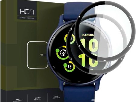 Garmin Vivoactive 5 HOFI Glass Pro+ Skærmbeskyttelse - 2-pak - Sort Kant Online now