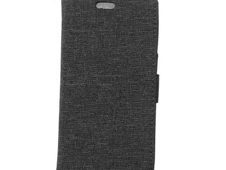 Sony Xperia L1 Cloth Texture Wallet Etui Sort Supply