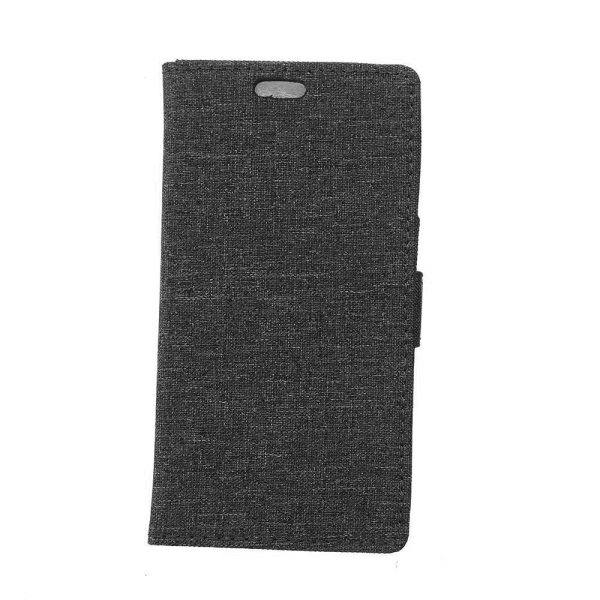 Sony Xperia L1 Cloth Texture Wallet Etui Sort Supply