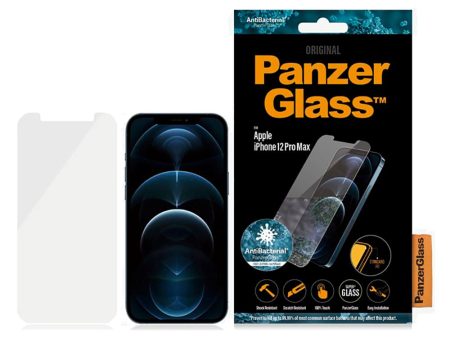 iPhone 12 Pro Max PanzerGlass AntiBacterial - Skærmbeskyttelse - Gennemsigtig Cheap