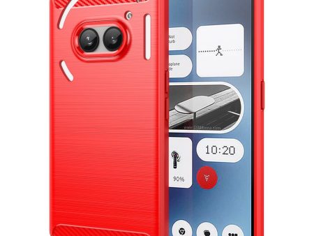 EIDERWOOD Nothing Phone (2a)   (2a) Plus Brushed Carbon Cover - Rød For Discount