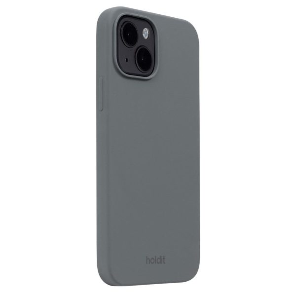 Holdit iPhone 14   13 Soft Touch Silikone Case - Space Gray Fashion