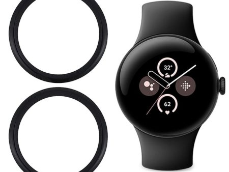 EIDERWOOD Google Pixel Watch 3 (45mm) Hærdet Beskyttelsesglas - 2 stk. - Gennemsigtig   Sort Kant Online