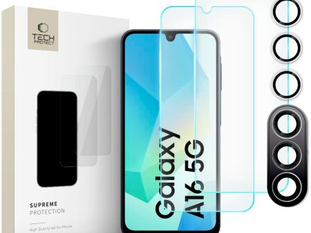 Tech-Protect Skærm- og Kamerabeskyttelse til Samsung Galaxy A16 - Gennemsigtig Online Sale