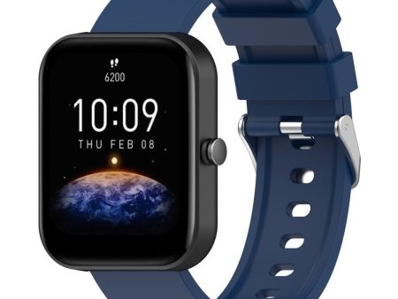 Universal Silikone Smartwatch Rem (20mm) m. Metal Spænde - Blå For Cheap