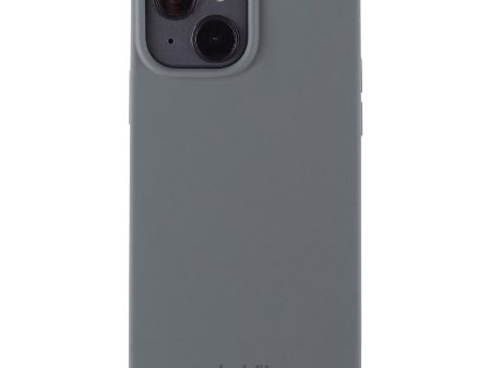 Holdit iPhone 14   13 Soft Touch Silikone Case - Space Gray Fashion