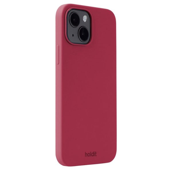 Holdit iPhone 14   13 Soft Touch Silikone Case - Red Velvet Fashion