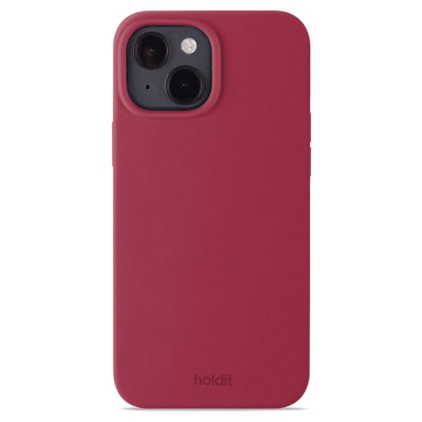 Holdit iPhone 14   13 Soft Touch Silikone Case - Red Velvet Fashion