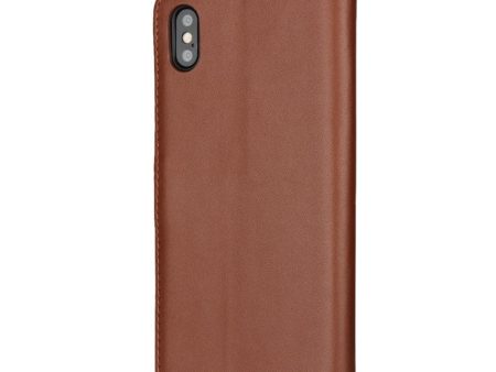 EIDERWOOD iPhone XS Max Læder Cover m. Pung & Ståfunktion - Brun Hot on Sale