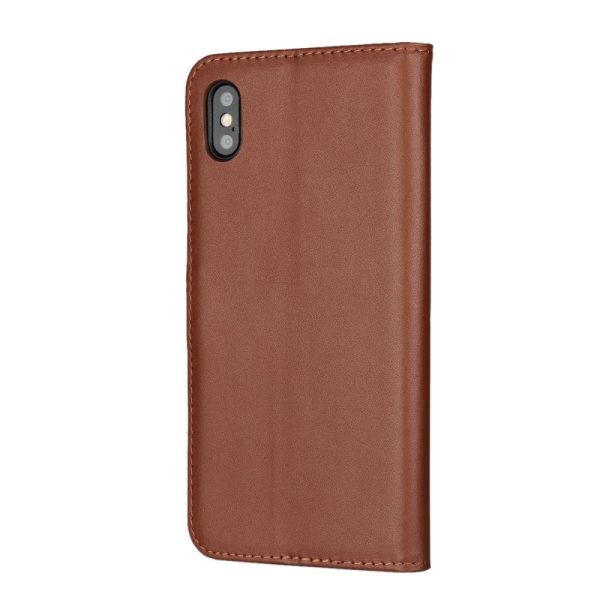 EIDERWOOD iPhone XS Max Læder Cover m. Pung & Ståfunktion - Brun Hot on Sale