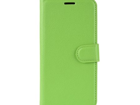 Xiaomi Redmi 6 Litchi Texture Leather Stand Cover m. Pung Grøn Online now