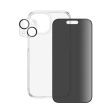 iPhone 15 PanzerGlass 3-i-1 Bundle m. EasyAligner - Cover   Privacy Skærmbeskyttelse (UWF)   Kamerabeskyttelse - Gennemsigtig   Sort Online