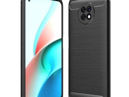 Xiaomi Redmi Note 9T Brushed Carbon Fibre Cover - Sort Hot on Sale