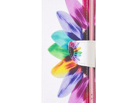 EIDERWOOD Samsung Galaxy A16 Læder Cover m. Pung & Print - Farverig Blomst Fashion