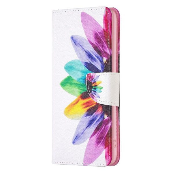 EIDERWOOD Samsung Galaxy A16 Læder Cover m. Pung & Print - Farverig Blomst Fashion