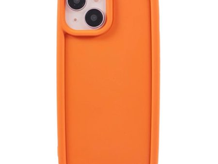 iPhone 15 Fleksibelt Plastik Cover m. Forhøjede Kanter - Orange For Discount