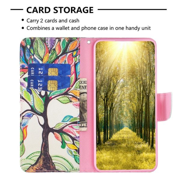 EIDERWOOD Samsung Galaxy A16 Læder Cover m. Pung & Print - Træ Online Hot Sale