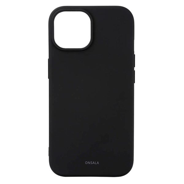 iPhone 15 GEAR Onsala Silikone Cover - MagSafe Kompatibelt - Sort Online Sale