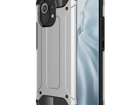 Xiaomi Mi 11 Armor Guard Håndværker Cover - Sølv For Sale