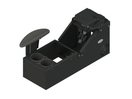 Gamber-Johnson:  KIT - Universal Sloped Front Console with Cup Holder, Armrest and 7160-0500;  Includes 3  faceplates and 3  filler panels. Fashion