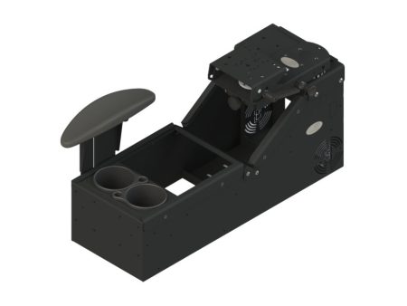 Gamber-Johnson:  KIT - Universal Sloped Front Console with Cup Holder, Armrest and 7160-0220;  Includes 3  faceplates and 3  filler panels. on Sale